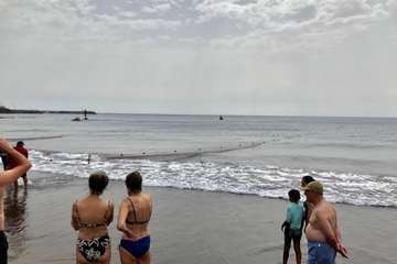 Chinchorro y varada del pescado pasados por agua (Foto TA)